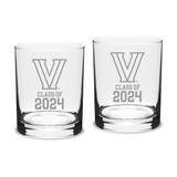 Villanova Wildcats Class of 2024 14oz. Two-Piece Classic Double Old Fashioned Glass Set