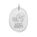 Tulane Green Wave Class of 2024 2.75'' x 3.75'' Oval Glass Ornament