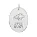 Montana State Bobcats Class of 2024 2.75'' x 3.75'' Oval Glass Ornament