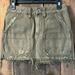 Free People Skirts | Free People Brown/Army Green Denim Skirt | Color: Brown/Green | Size: Xs