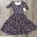 Lularoe Dresses | Lularoe Nicole Dress | Color: Black/Purple | Size: Xs