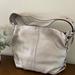Coach Bags | Gorgeous Vintage Coach Metallic Gold Leather Duffle Shoulder Bag Slouchy Hobo | Color: Silver | Size: Os