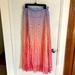 Anthropologie Skirts | Anthropologie Dawn Pleated Maxi Skirt | Color: Orange/Purple | Size: 10