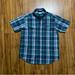 Columbia Shirts | Columbia Sportswear Company Men’s Button Down Short Sleeve Shirt Regular Size L | Color: Blue/Green/Red/White | Size: L