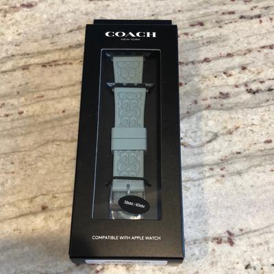 Coach Wearables | Bnib Coach Watch Band For Apple Watch (38mm/40mm) | Color: Blue | Size: Os