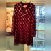 Lilly Pulitzer Dresses | Lilly Pulitzer Rich Crimson Sheer Dress With Gold Embroidery Size 14 | Color: Purple | Size: 14