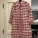 Burberry Dresses | Burberry Pink Plaid Dress | Color: Black/Pink | Size: 6