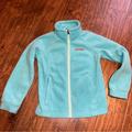 Columbia Jackets & Coats | Girls Columbia Fleece Jacket Coat Sz Small 7/8 Turquoise | Color: Blue/Green | Size: Sg