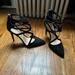 Jessica Simpson Shoes | Jessica Simpson Pamira Stiletto Heels | Color: Black/Gold | Size: 8.5