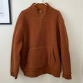 Madewell Jackets & Coats | Madewell Resourced Sherpa Quarter Zip | Color: Orange | Size: L