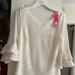 Lilly Pulitzer Sweaters | Lilly Pulitzer Nwt - Liana Top Size Large | Color: White | Size: L