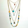 Free People Jewelry | Free People Layered Evil Eye And Heart Necklace | Color: Gold | Size: Os