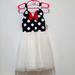 Disney Dresses | Disney Girls Minnie Dress- Size 4 | Color: Red/White | Size: 4g