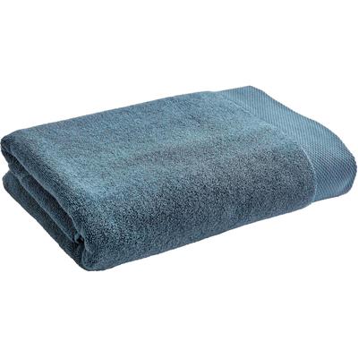 Badetuch CHRISTY "Luxe", blau (denim), B:76cm L:137cm, Walkfrottier, Obermaterial: 100% Baumwolle, Handtücher (Packung),