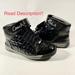 Coach Shoes | Different Size !!! Rare Coach Sneakers Black Nanette Shiny High Top Fashion | Color: Black/Gray | Size: Right Side Size 6 1/2 / Left Side Size 7 1/2