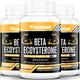 Beta Ecdysterone Supplement 1200mg | Increases Lean Muscle Mass, Exercise Performance, Strength and Protein Synthesis, 98% Maximum Purity Formulated for Enhanced Absorption (180 Capsule(Pack of 3))