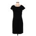 Nanette Lepore Casual Dress - Sheath: Black Solid Dresses - Women's Size 8