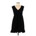 ASOS Casual Dress - A-Line: Black Solid Dresses - Women's Size 6