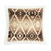 Union Rustic Kamarrah Sherpa Fleece Western Rustic Throw Pillows, 18x18 inch Polyester/Polyfill in White/Brown | Wayfair