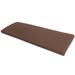 Ebern Designs 2" High-Resilience Foam Indoor/Outdoor Patio Furniture/Window Seat Bench Cushion Polyester in Brown | 2 H x 59 W x 26 D in | Wayfair