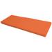 Ebern Designs 3" High-Resilience Foam Indoor/Outdoor Patio Furniture/Window Seat Bench Cushion Polyester in Orange | 3 H x 53 W x 16 D in | Wayfair