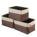 Latitude Run® Collapsible Storage Basket Bins (3-Pack) - Coffee in Brown | 8.66 H x 9.84 W x 15 D in | Wayfair 9765C8891B0C4B65BAE0967DDC868E56