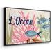 Wexford Home Pastel Mer II Framed On Canvas Print Canvas, Solid Wood in Blue/Green/Pink | 41 H x 27 W x 2 D in | Wayfair CF11-2782821-FL101