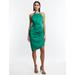 Women's Anwen Ruched Mini Dress in Green / 12 | BCBGMAXAZRIA