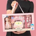 BJD Butter Toys for Girls Joint Mobile Full Set DIY Princess Bag Pet Shop Bicycle Children's
