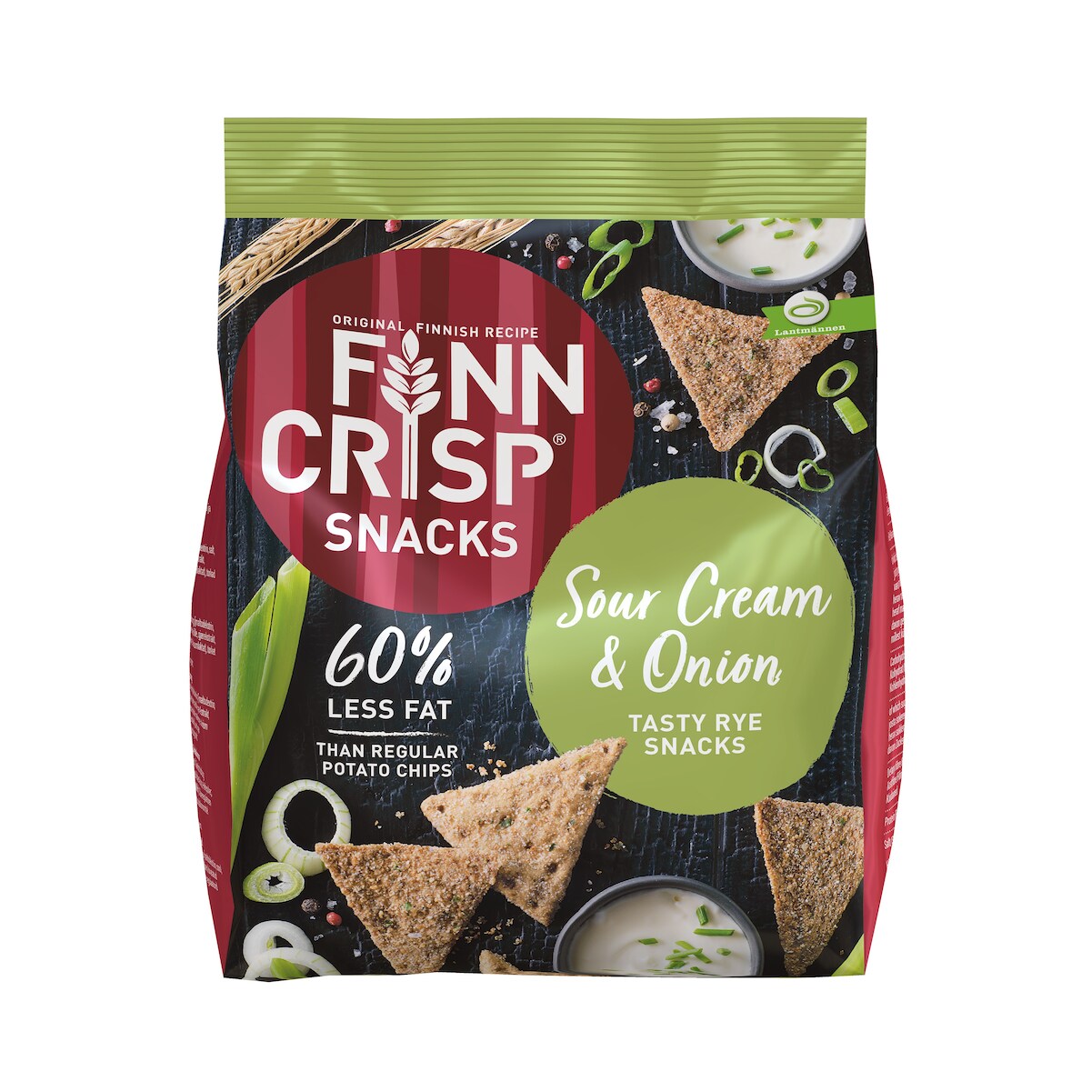 Finn Crisp Snacks Sour-Creme & Onion 150g Image