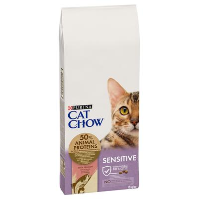 PURINA Cat Chow Special Care Sensitive, saumon pour chat - 15 kg