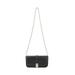 Foldover-top Chain-linked Shoulder Bag