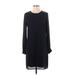 Banana Republic Factory Store Casual Dress - Shift: Black Solid Dresses - Women's Size 2