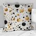 Designart "Minimalist Beauty Polka Dots Pattern I" Polka Dots Printed Throw Pillow