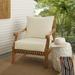 Sorra Home Morgantown Ivory Indoor/ Outdoor Corded Chair Cushion And Pillow Set by Havenside Home