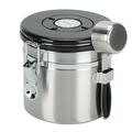 Coffee Canister Large Capacity Coffee Storage Container and Organizer w/Stainless Steel Scoop Date Tracker & Co2-Release Valve Essential Coffee Accessories Steel - 1.8L