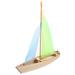 1pc 3D Puzzle Sailboat Diy Wood Sailboats Craft Mini Sailboat Model Decoration for Kids School Craft Decor Projects ( )