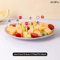 iminfit 1 Set Car Castle Vegetable Crockery Cute Mini Toddler Children Fruit Forks Toothpicks Bento Lunches Party Decoration