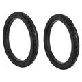 2PCS 16 Inch 16 x 1.75 Bicycle Solid Tires Bicycle Bike Tires Standby Rubber Non- Tires Cycling Tyre Black