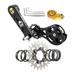 yotijar Bike Single Speed Conversion Aluminum Alloy Speed Converter with Spacers 22T Black