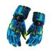 Tnobhg Winter Gloves for Women 1 Pair Adults Winter Snow Gloves Weather Waterproof Windproof Thickened Warm Ski Gloves for Cycling for Women for Girls