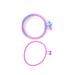 2Pcs Unisex Men Women Luminous Silicone Snail Shape Bracelet Hair Ring Wristband Bracelet Rubber Hairband (Random Color)