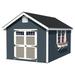 Little Cottage Co. 10 ft. x 10 ft. Colonial Williamsburg Wood Storage Shed Precut Kit with Floor