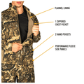 Hot Shot Menâ€™s Flannel Lined Camo Hunting Jacket â€“ Camouflage Outdoor Jacket for Men