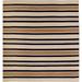 Sorrento Low Profile Easy Care Rectangular Indoor/Outdoor Rug-Transitional Decorative Colorful Contemporary Cabana Stripe Sisal 8 Square