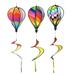3 Pcs Colorful Wind Stripe Ornament Hanging Spinners Yard Decorations Balloons Hot Air