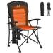 NAIZEA Heated Camping Chair Portable Extra Wide Outdoor Folding Sports Chairs Lawn Chair Beach Chair with Cup Holder Storage Bag