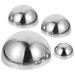 4pcs Stainless Steel Garden Hemisphere Garden Gazing Balls Garden Decorative Balls