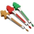 3 Pcs Christmas Food Clips Heat-resistant Food Tongs Kitchen Essentials Outdoor Barbecue Clip