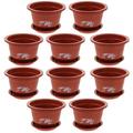 10 Pcs Flowerpot Decor Orchid Pot Plastic Planting Pot Orchid Planter Pot Orchid Nursery Pots Plastic Flower Pots